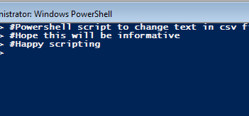 Powershell csv text change