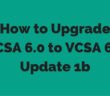 Upgrade VCSA 6.0 to VCSA 6.0 Update 1b