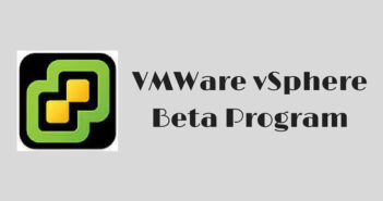 VMware vSphere Beta Program