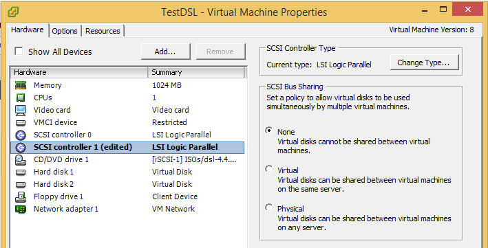 Enable Multiwriter VMDK flag in vSphere