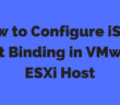 Configure iSCSI Port Binding in ESXi