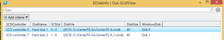 PowerCLI - Match Windows Disk to VMware HardDisk