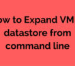 Expand VMFS datastore from command line