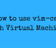 How to use vim-cmd with Virtual Machines