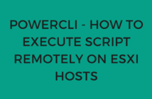 PowerCLI - How to execute script remotely on ESXi hosts