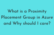 Proximity Placement Group