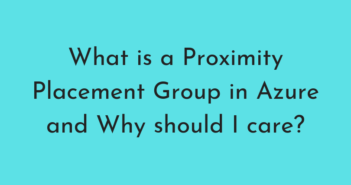 Proximity Placement Group